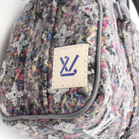 Louis Vuitton handbag leather felt multi gray - Picture 5 of 5